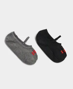 Pilates Socks 2 Pack Sb6828 Black-Fb