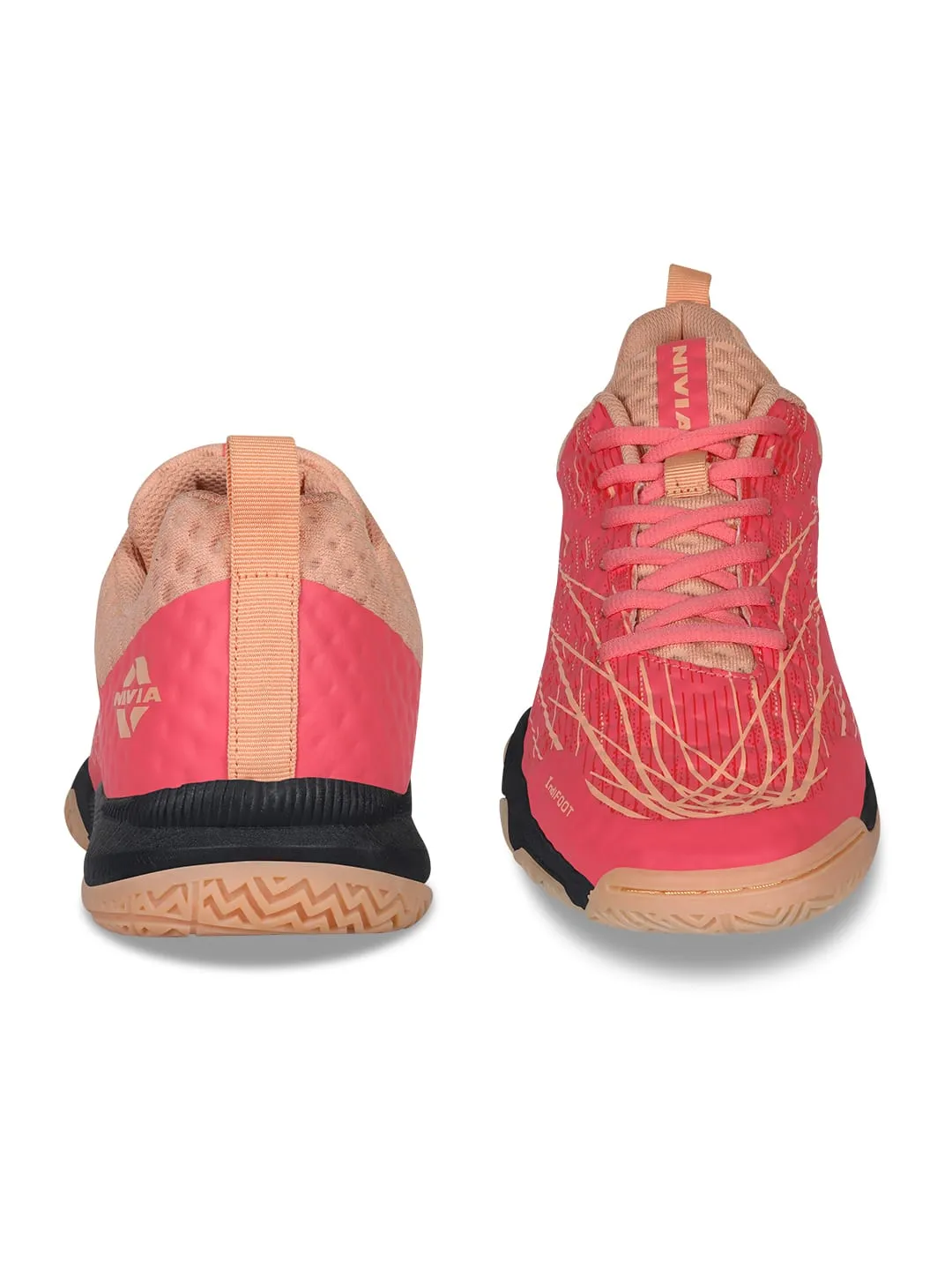 Powerstrike 3.0 Badminton Shoes For Men Peach
