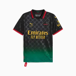 PUMA x CHRISTIAN PULISIC AC MILAN x OFF-WHITE Replica Men's Soccer Jersey - PUMA Black-Power Green