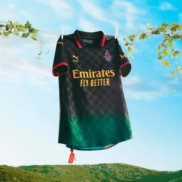 PUMA x CHRISTIAN PULISIC AC MILAN x OFF-WHITE Replica Men's Soccer Jersey - PUMA Black-Power Green