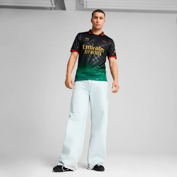 PUMA x CHRISTIAN PULISIC AC MILAN x OFF-WHITE Replica Men's Soccer Jersey - PUMA Black-Power Green
