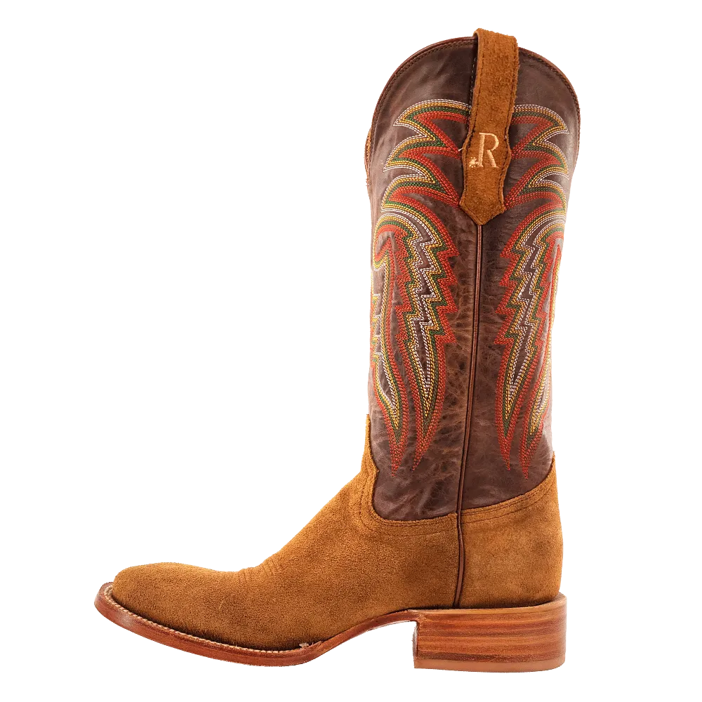 R. Watson Men's Arizona Tan/Rough Out Western Boots RW8200-2