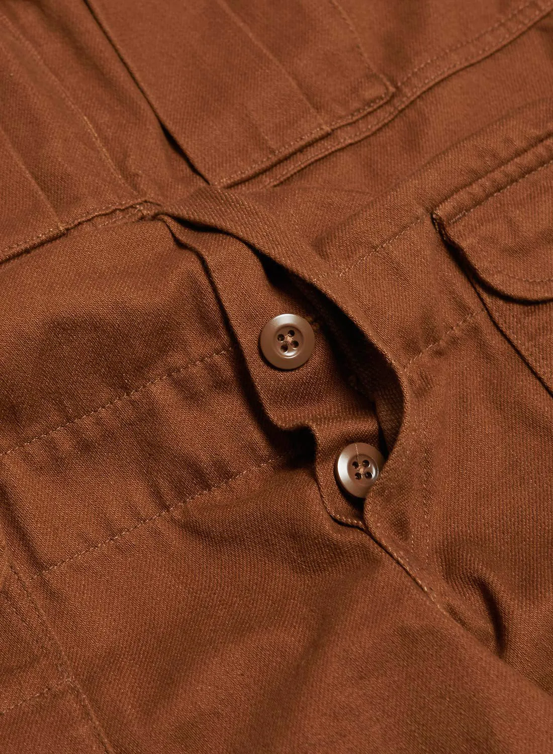 Railway Dungaree Heavy Cotton in Brown