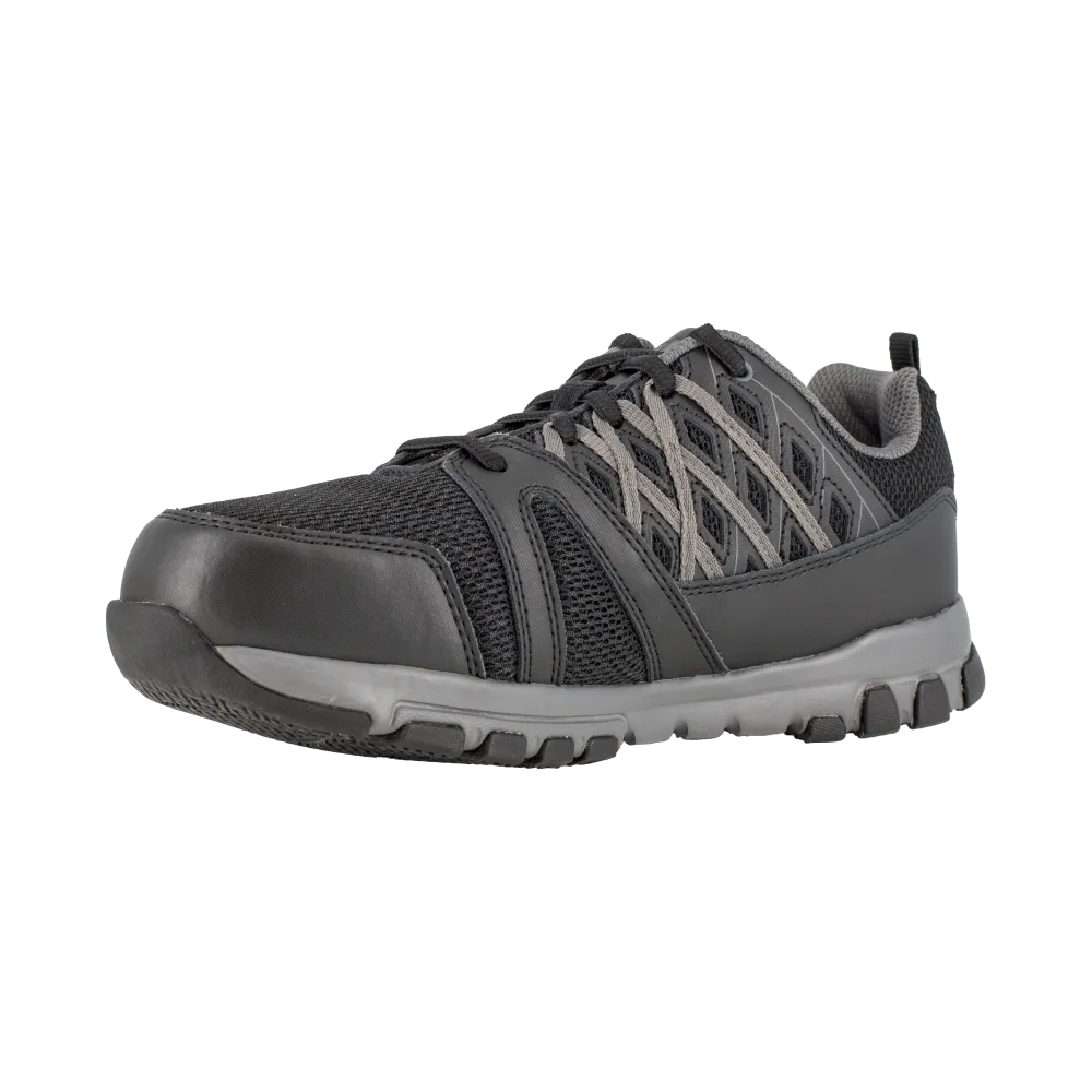 Reebok RB416 Women's Sublite Work Steel Toe Athletic Oxford - Black-Grey