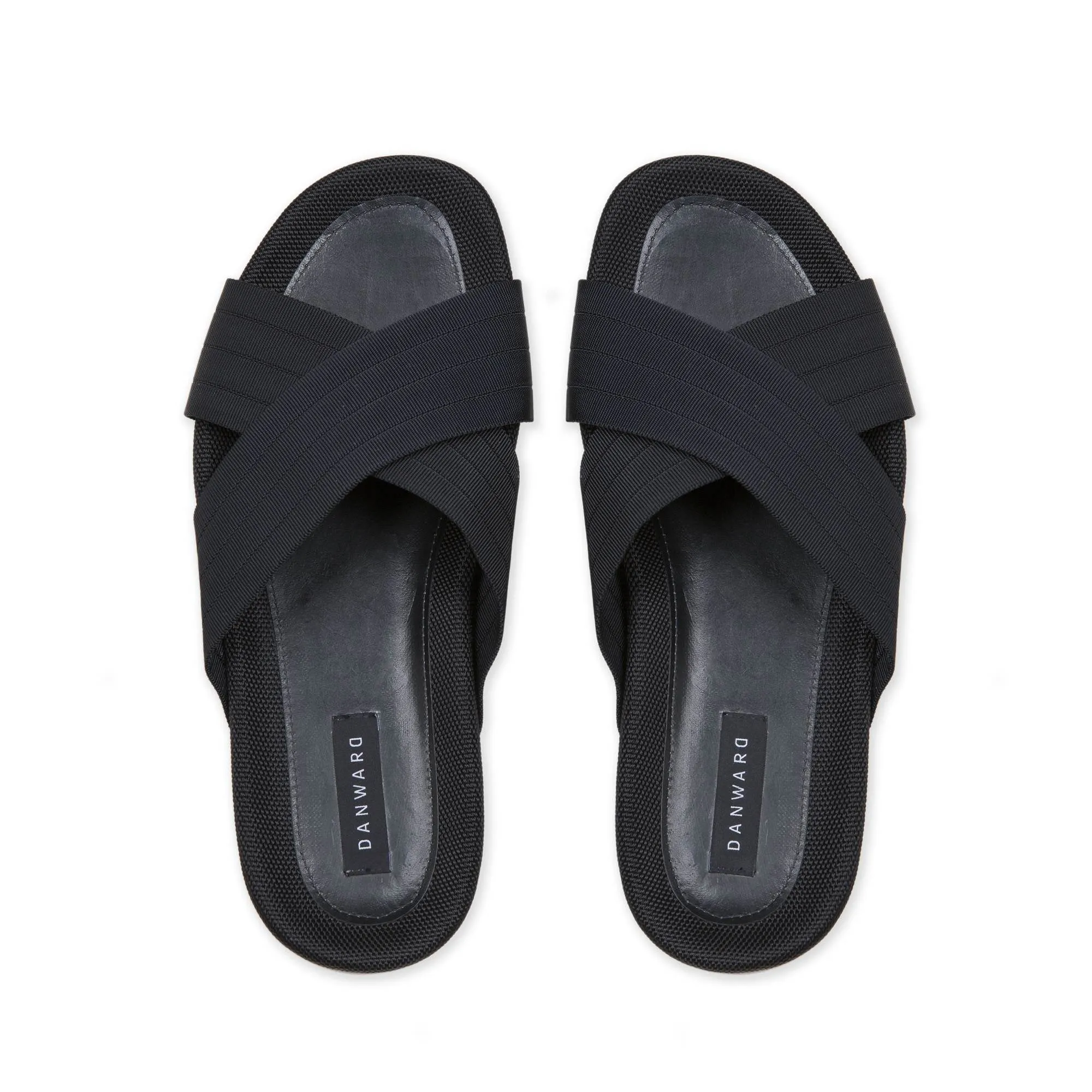 RUBBER BOTTOM BEACH SLIDE WITH NYLON WEBBING
