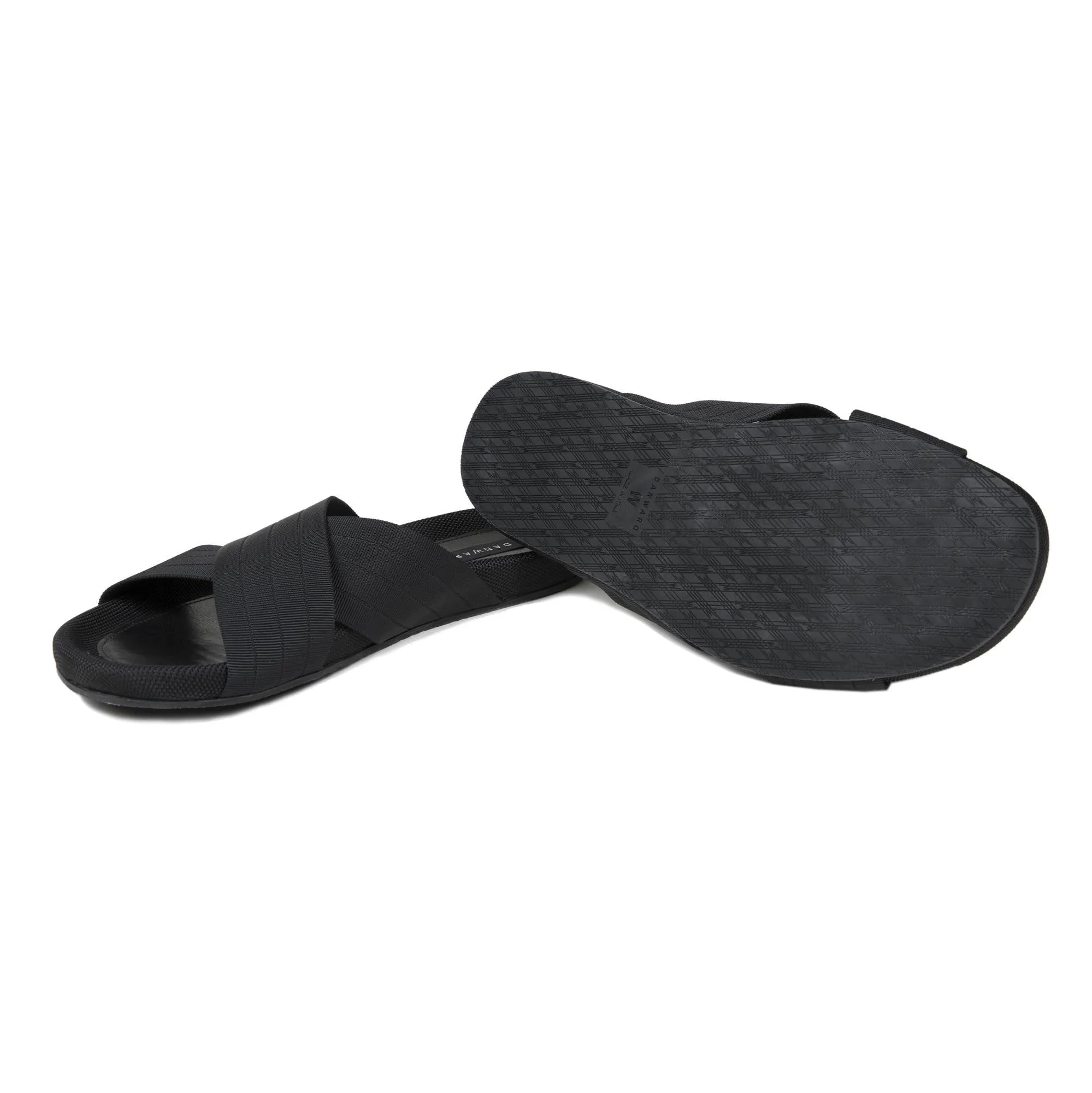 RUBBER BOTTOM BEACH SLIDE WITH NYLON WEBBING
