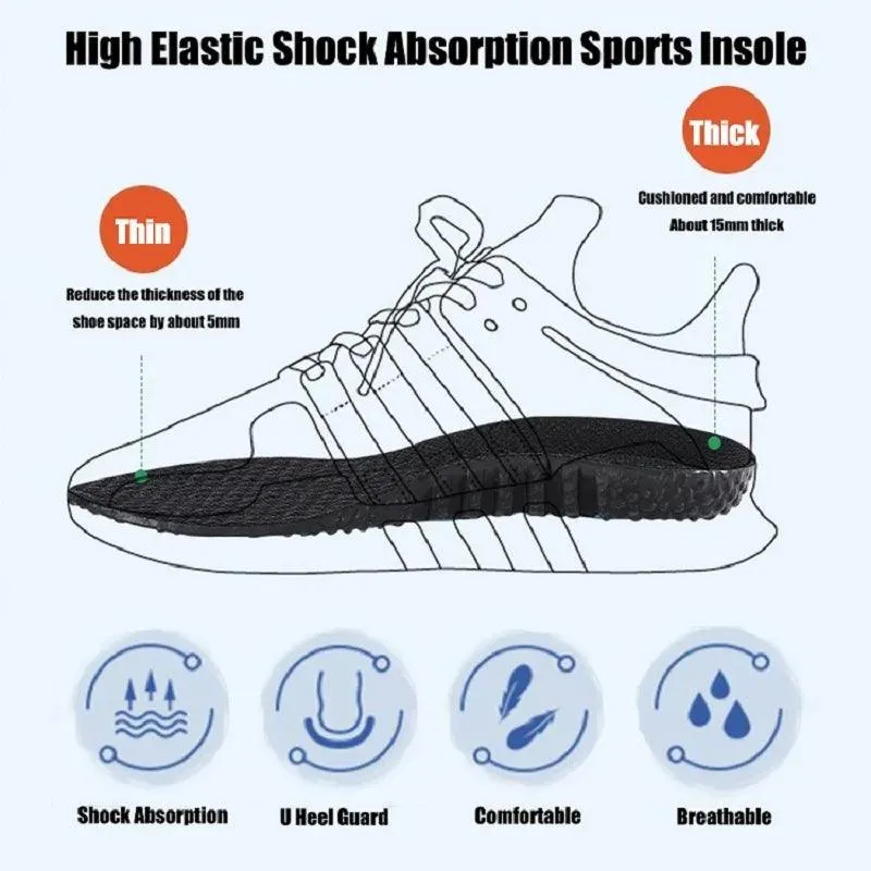 Sport-Einlegesohlen für Schuhe - Stoßdämpfung, Deodorant, Atmungsaktive