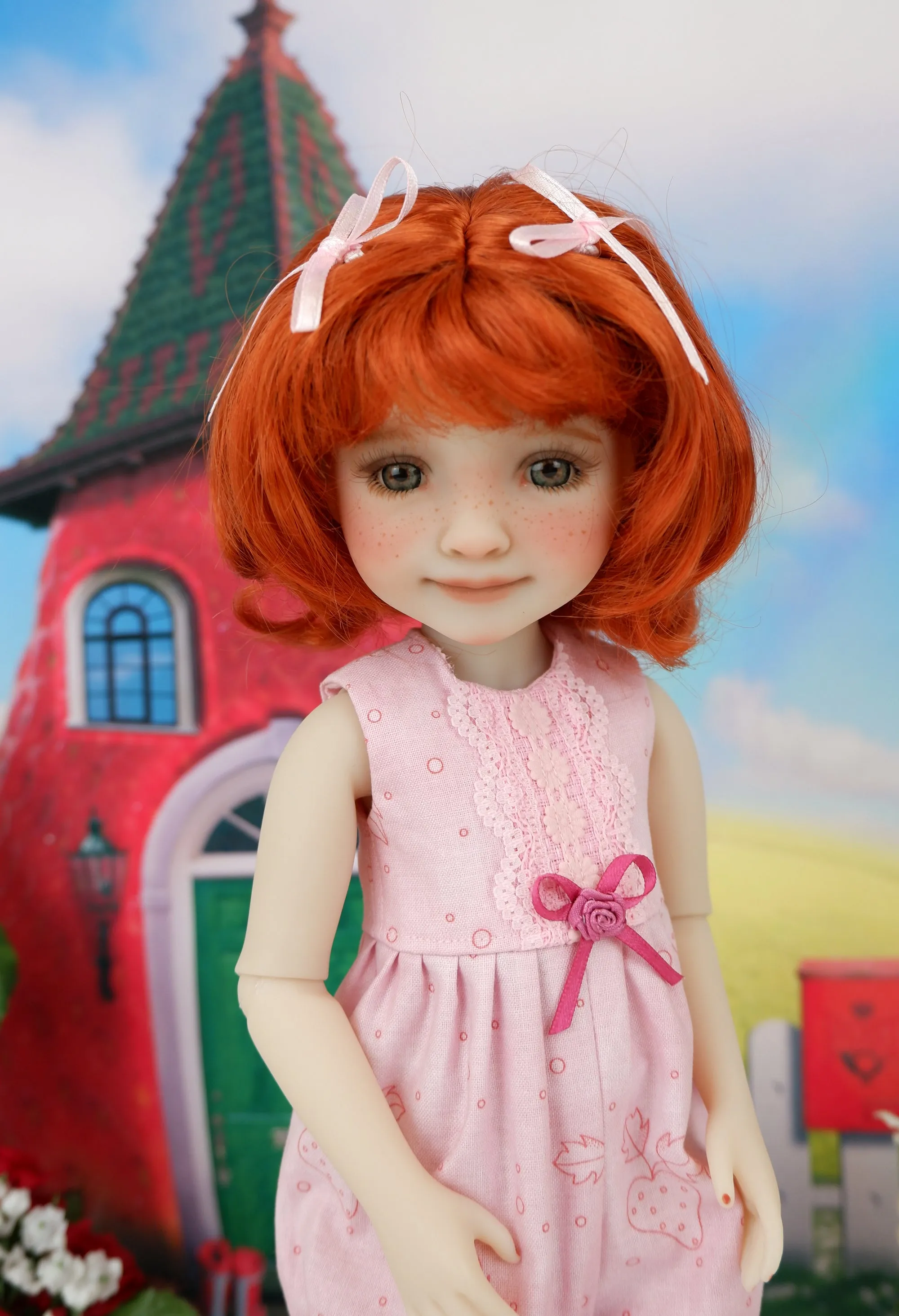 Strawberry Shortcake - custom strawberry themed Ruby Red Fashion Friend doll & wardrobe