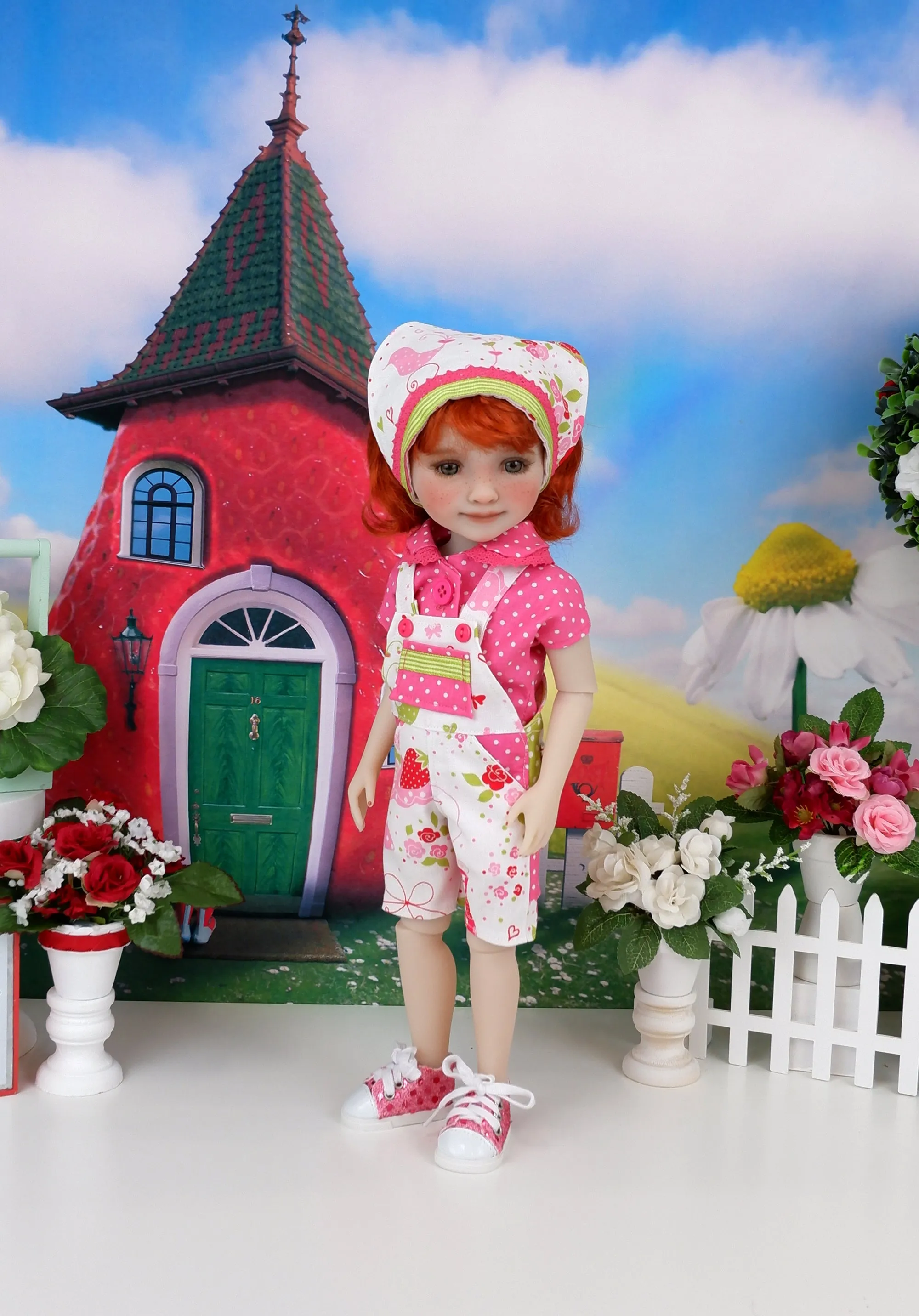 Strawberry Shortcake - custom strawberry themed Ruby Red Fashion Friend doll & wardrobe