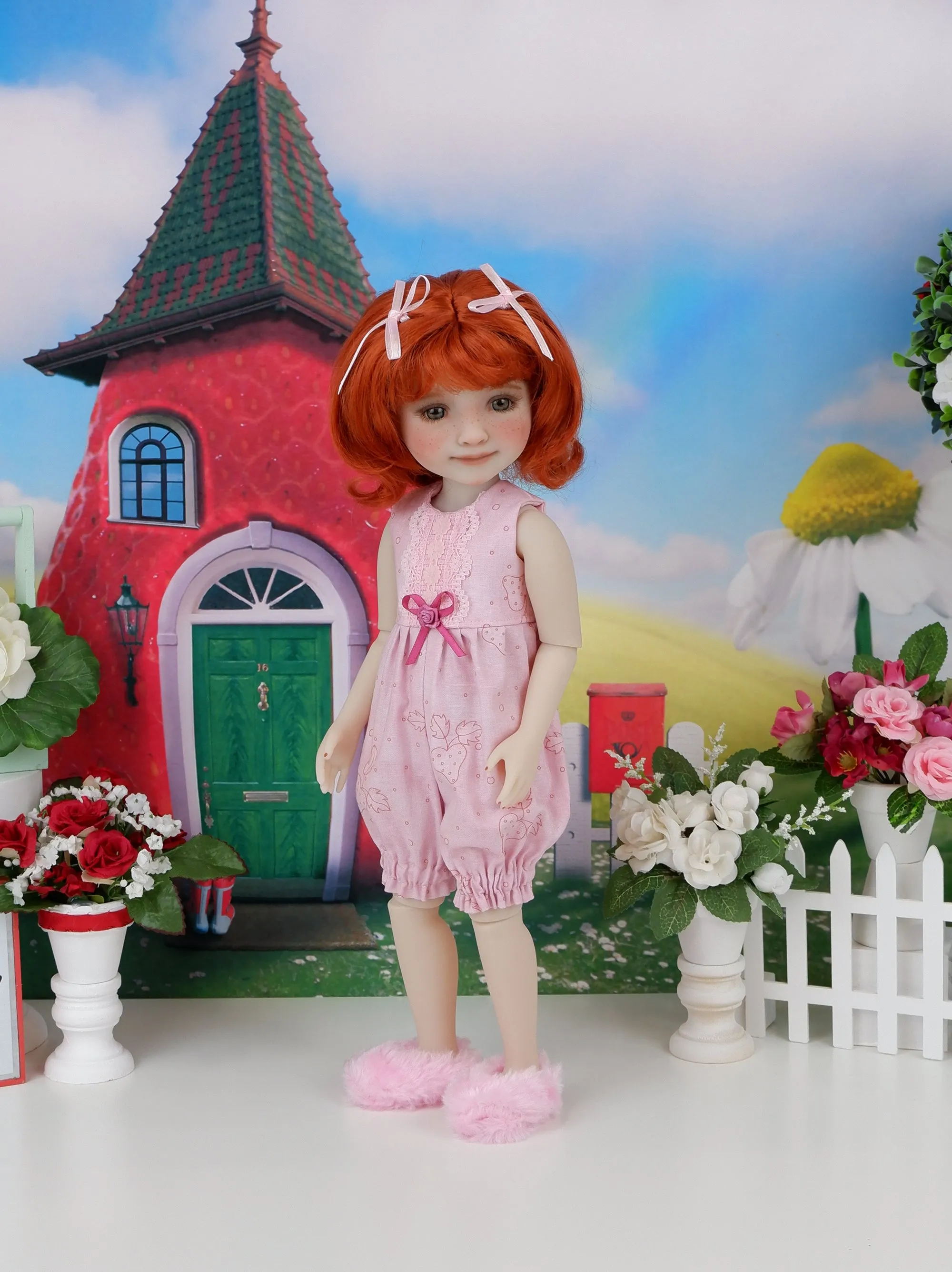 Strawberry Shortcake - custom strawberry themed Ruby Red Fashion Friend doll & wardrobe