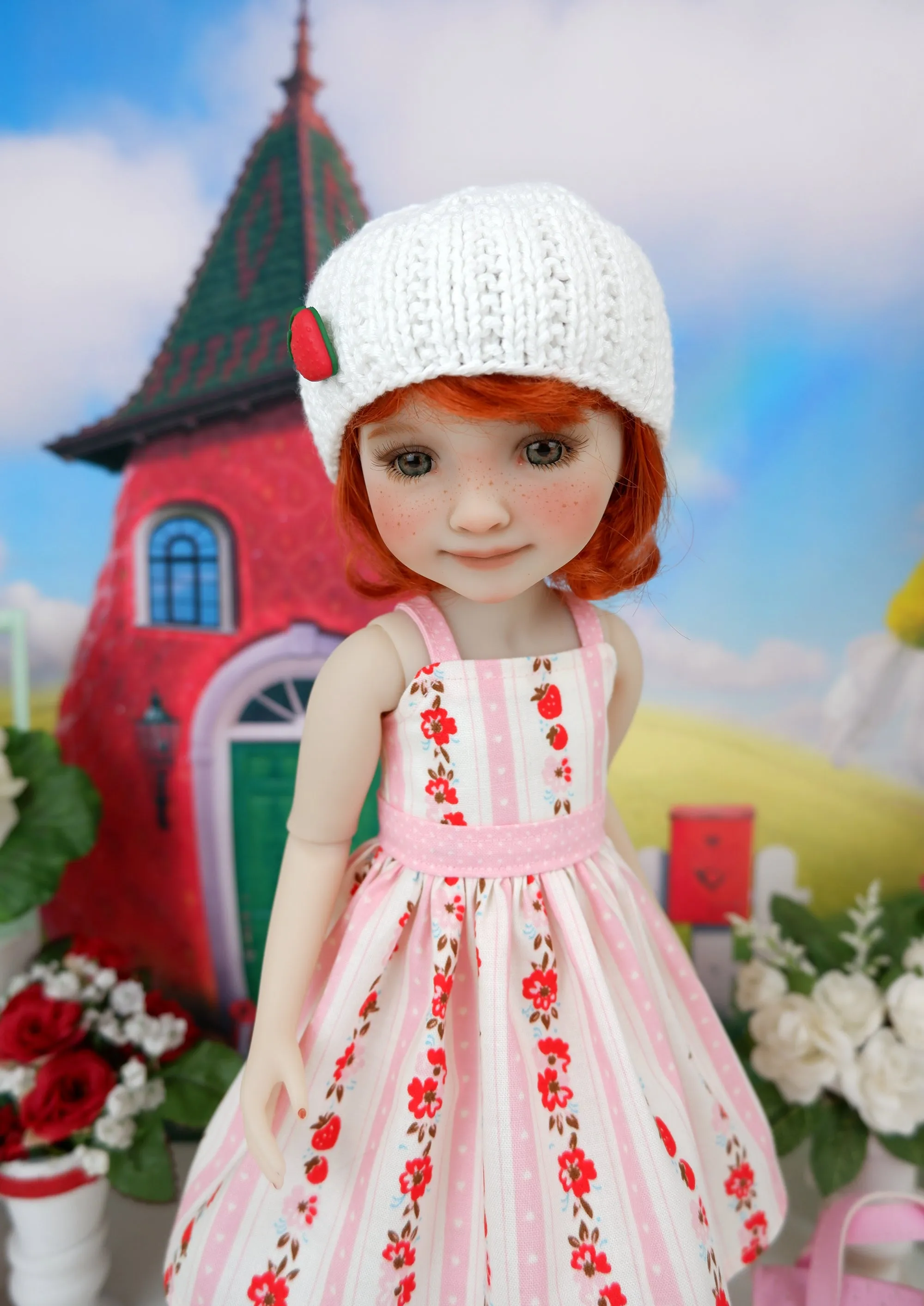 Strawberry Shortcake - custom strawberry themed Ruby Red Fashion Friend doll & wardrobe