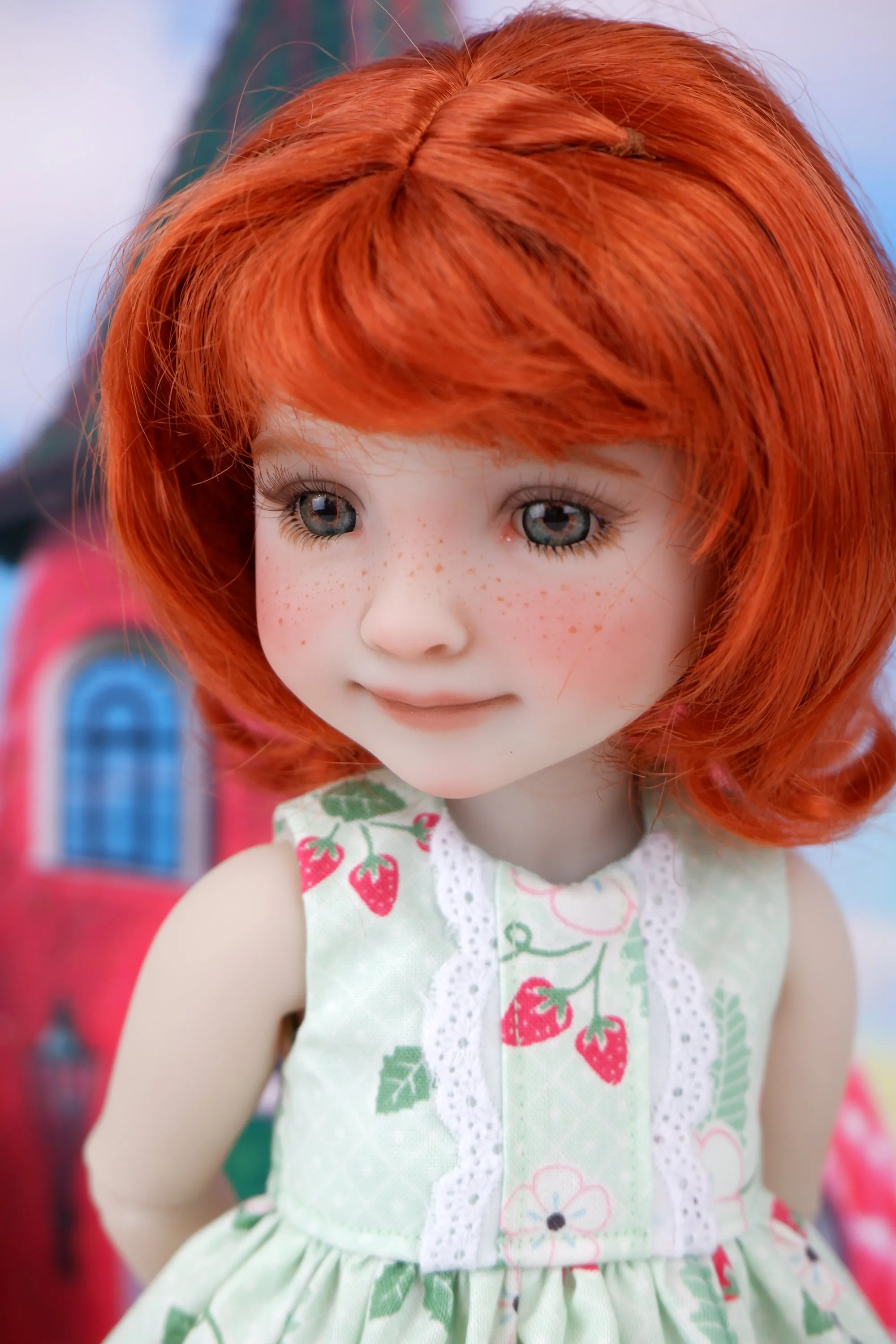Strawberry Shortcake - custom strawberry themed Ruby Red Fashion Friend doll & wardrobe