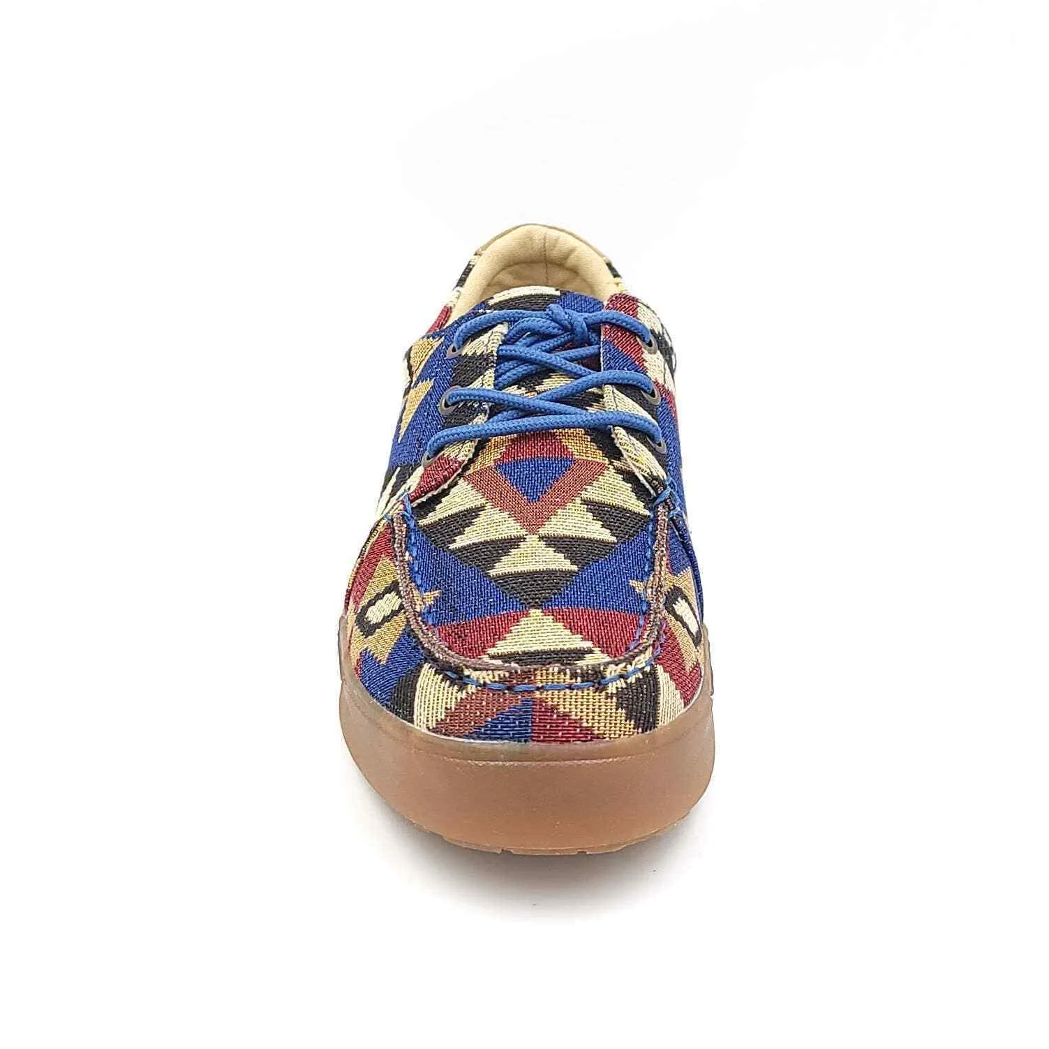 Sun Stone Men's Nash Lace-Up Sneakers  Color Blue Geo Size 9