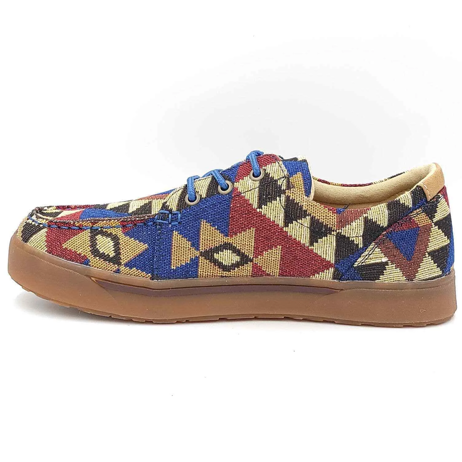 Sun Stone Men's Nash Lace-Up Sneakers  Color Blue Geo Size 9