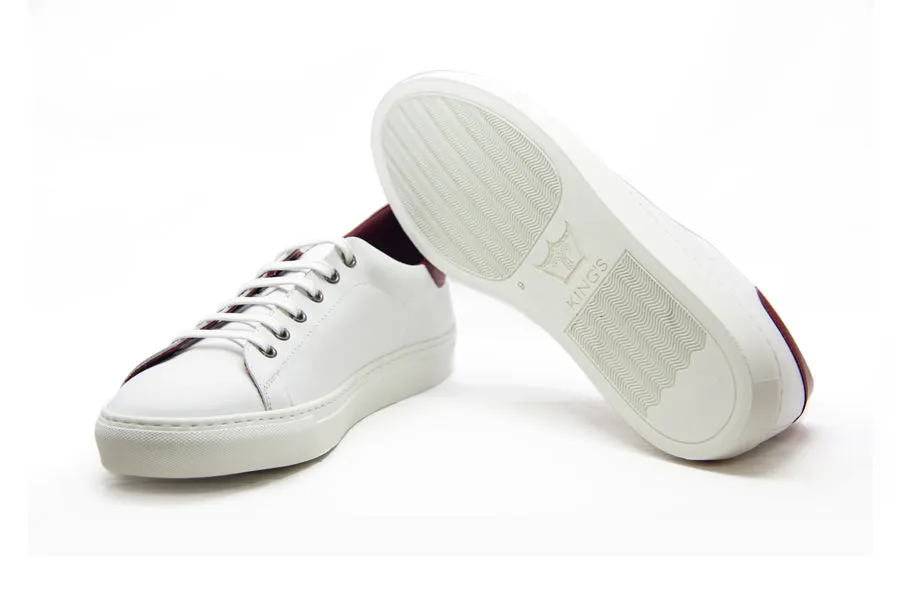 Tennis Style Sneaker - White (UK6 Only)