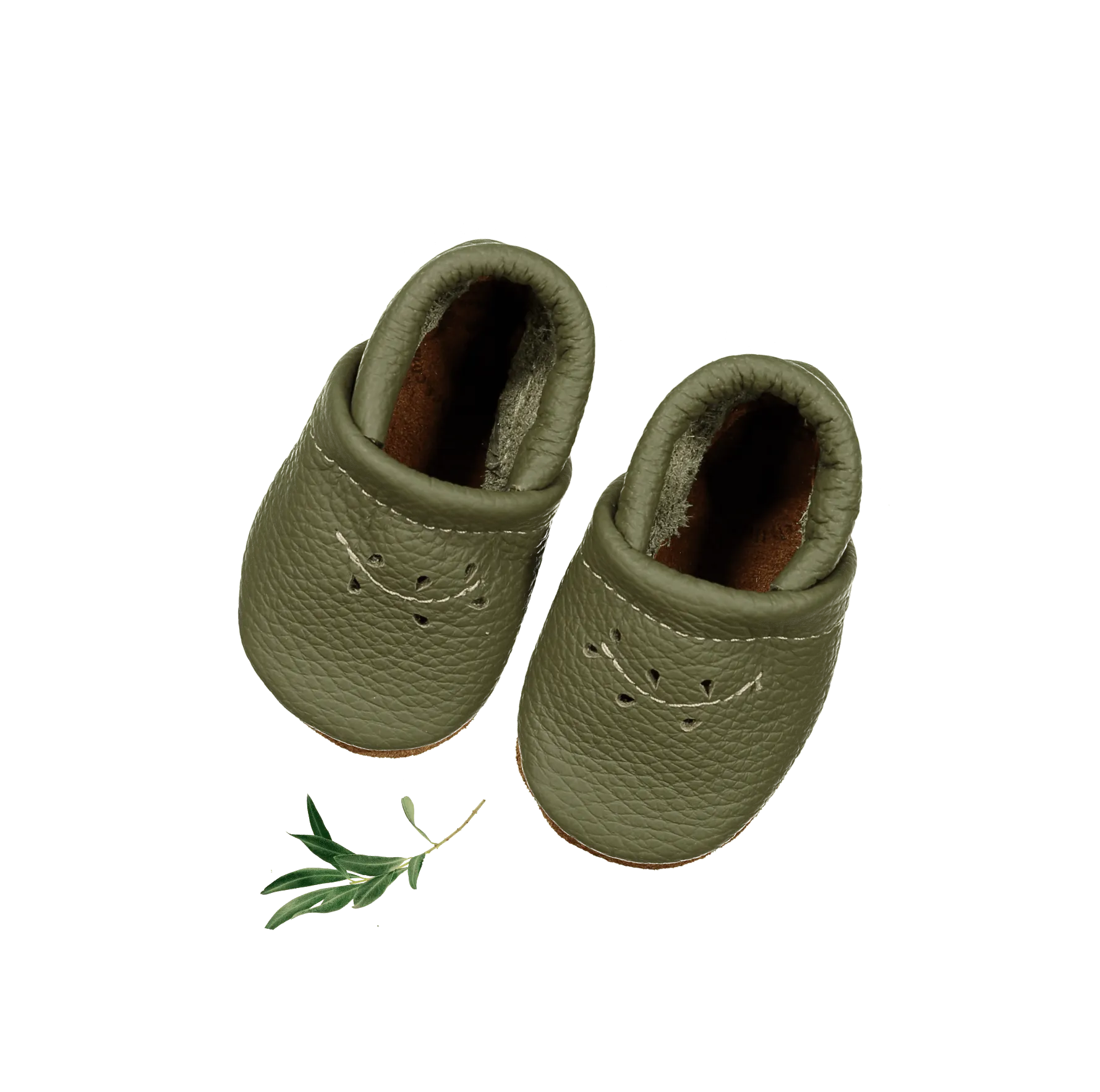 The Leather Mocc - Moss