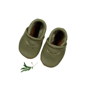 The Leather Mocc - Moss