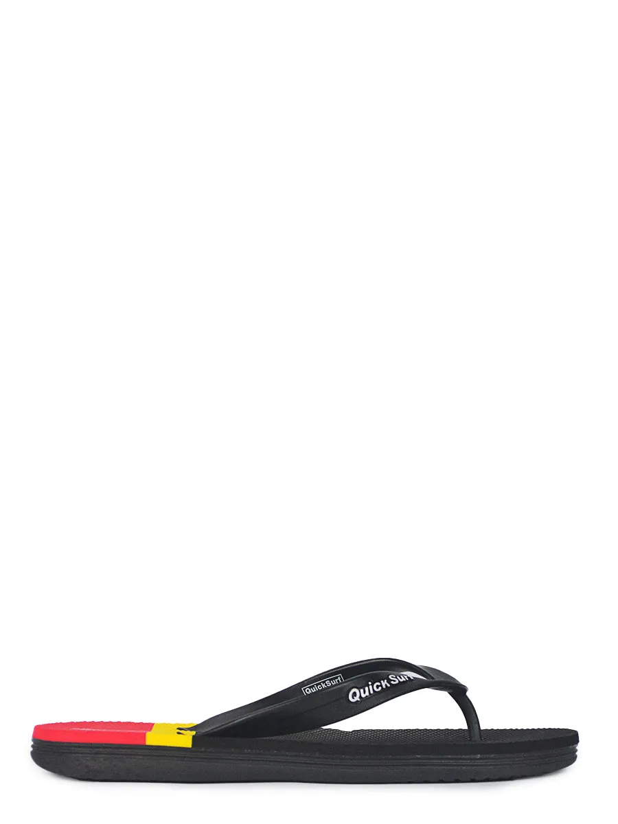Tri Color - Flip Flop - 6033 - Black / Red / Yellow