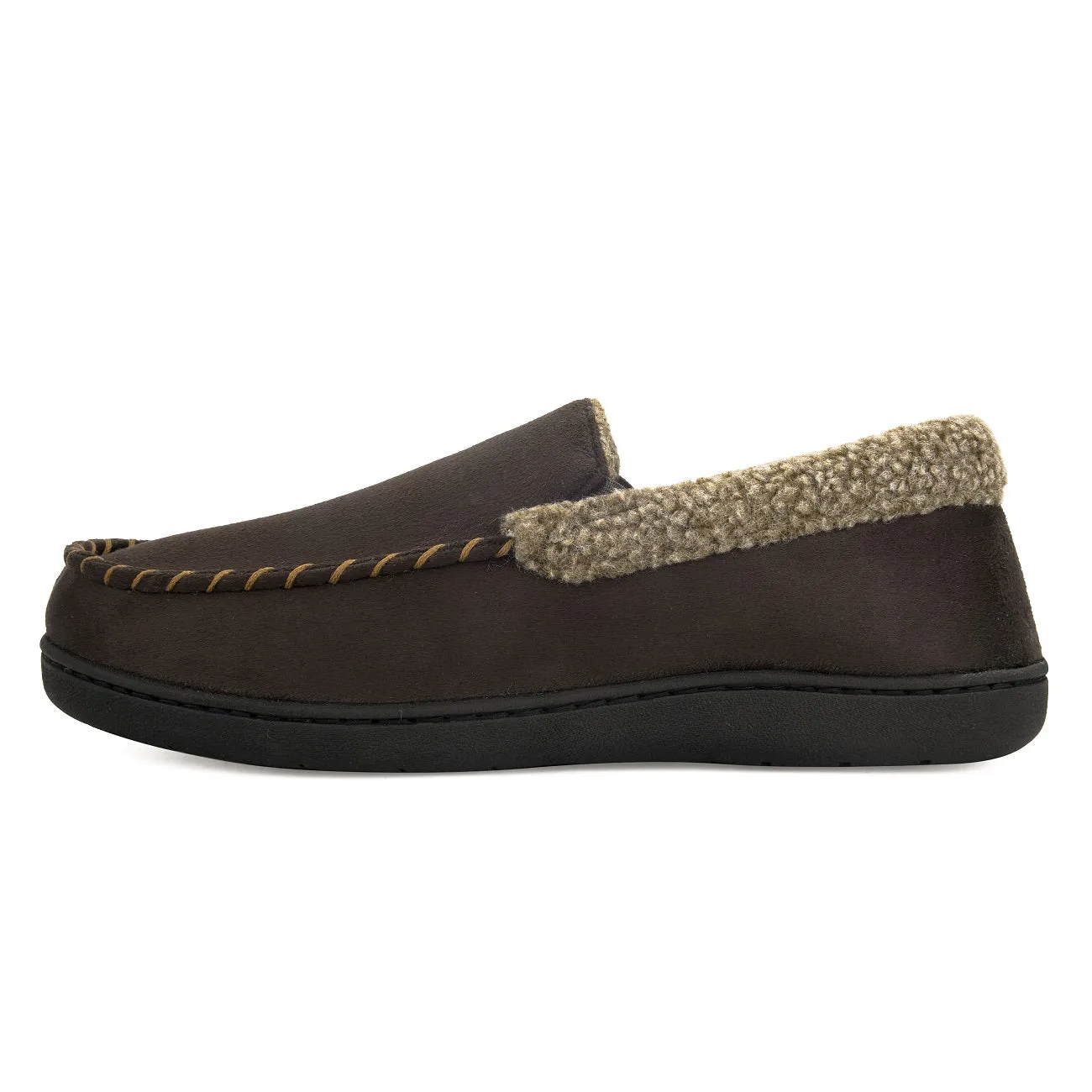 VONMAY Men's Moccasin Slippers Fuzzy House Shoes Fleece Home Memory Foam Indoor Outdoor