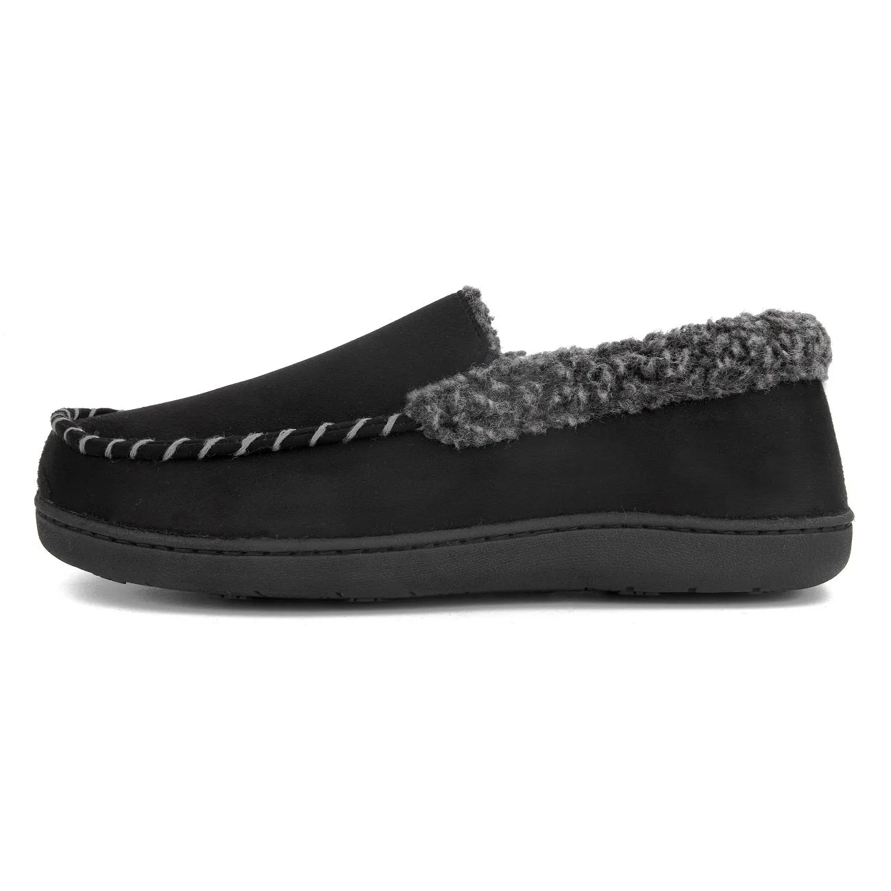 VONMAY Men's Moccasin Slippers Fuzzy House Shoes Fleece Home Memory Foam Indoor Outdoor