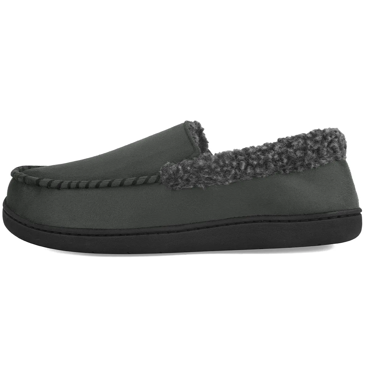VONMAY Men's Moccasin Slippers Fuzzy House Shoes Fleece Home Memory Foam Indoor Outdoor