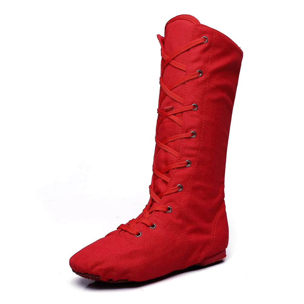Women's Girl's Canvas Cosplay Dance Boots