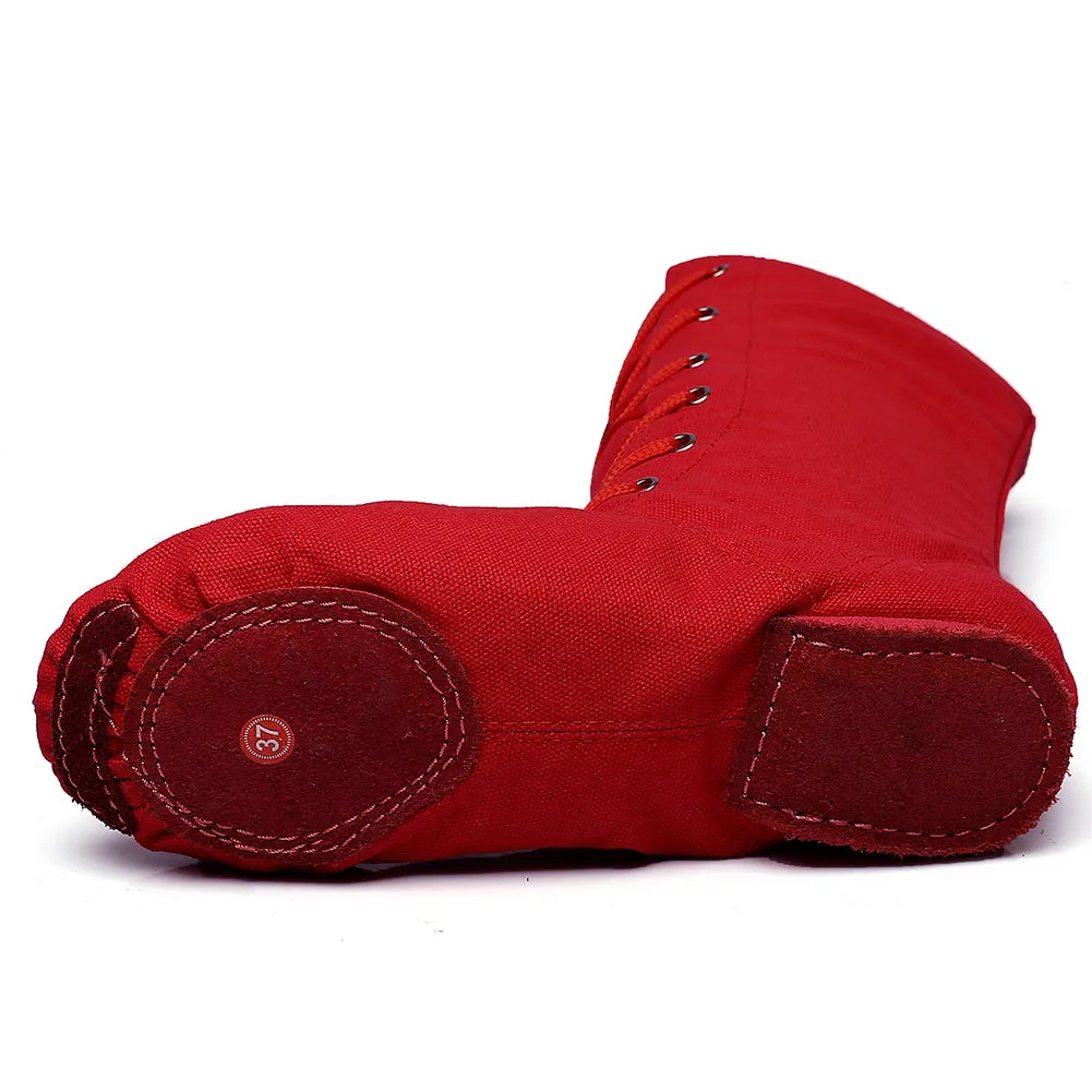 Women's Girl's Canvas Cosplay Dance Boots