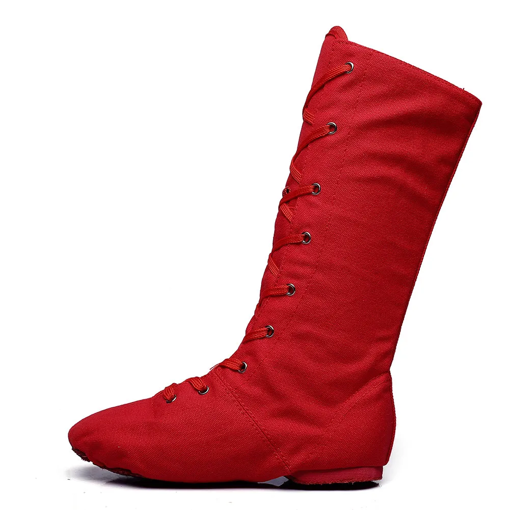 Women's Girl's Canvas Cosplay Dance Boots