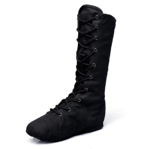 Women's Girl's Canvas Cosplay Dance Boots