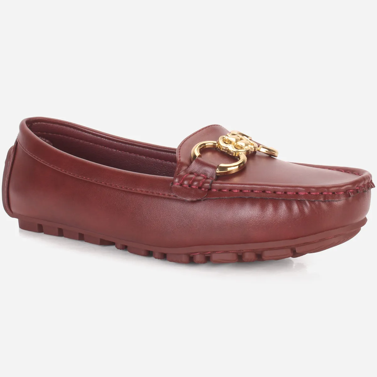 Womens "KITTO" Flat Comfy Slide In Moccasins
