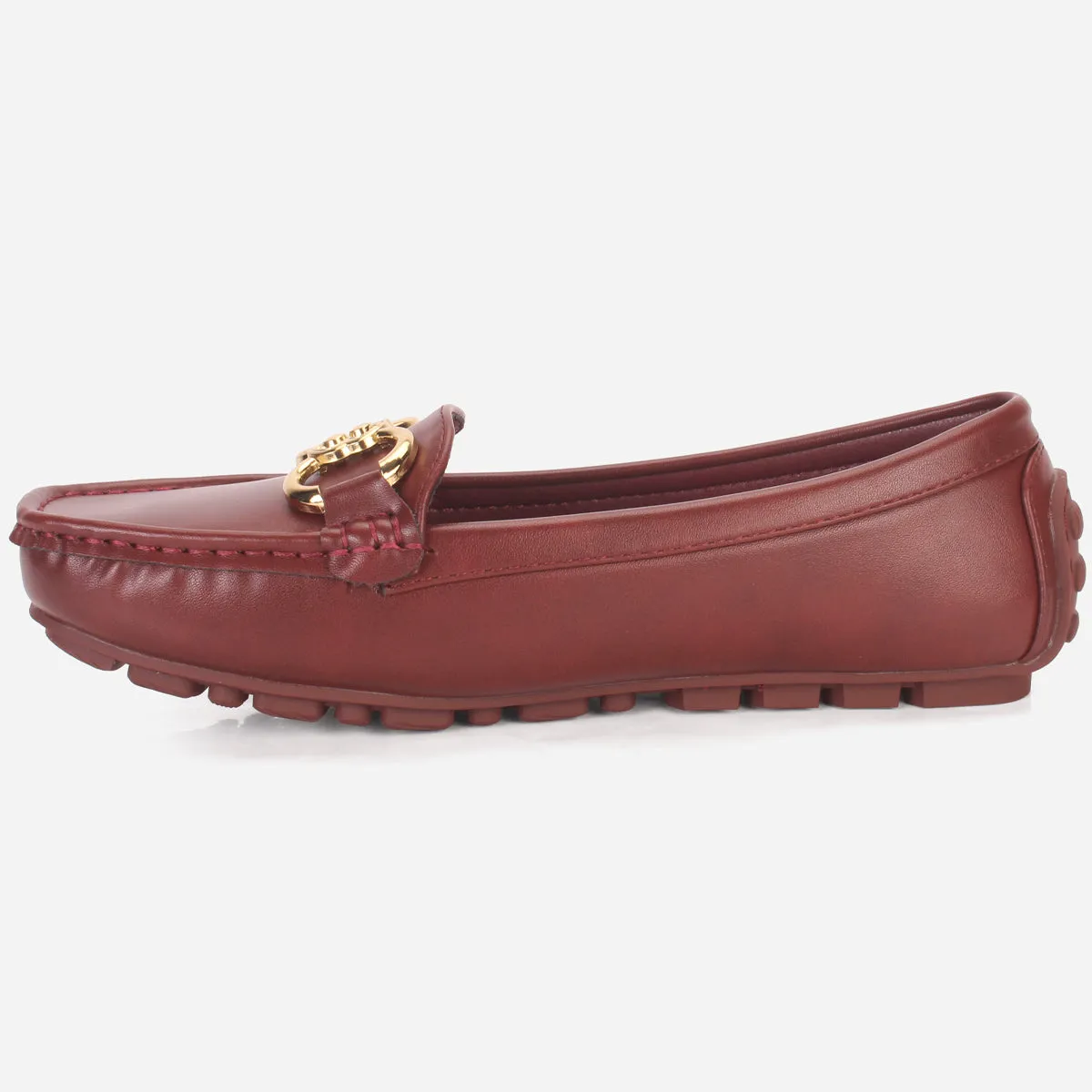 Womens "KITTO" Flat Comfy Slide In Moccasins