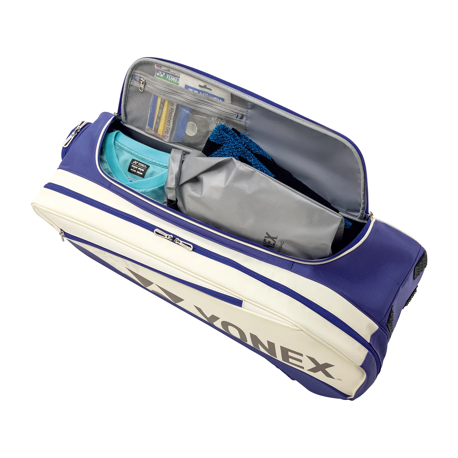 Yonex EXPERT Racquet Bag White/Deep Blue (Medium - 6pcs)
