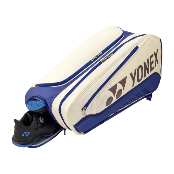 Yonex EXPERT Racquet Bag White/Deep Blue (Medium - 6pcs)